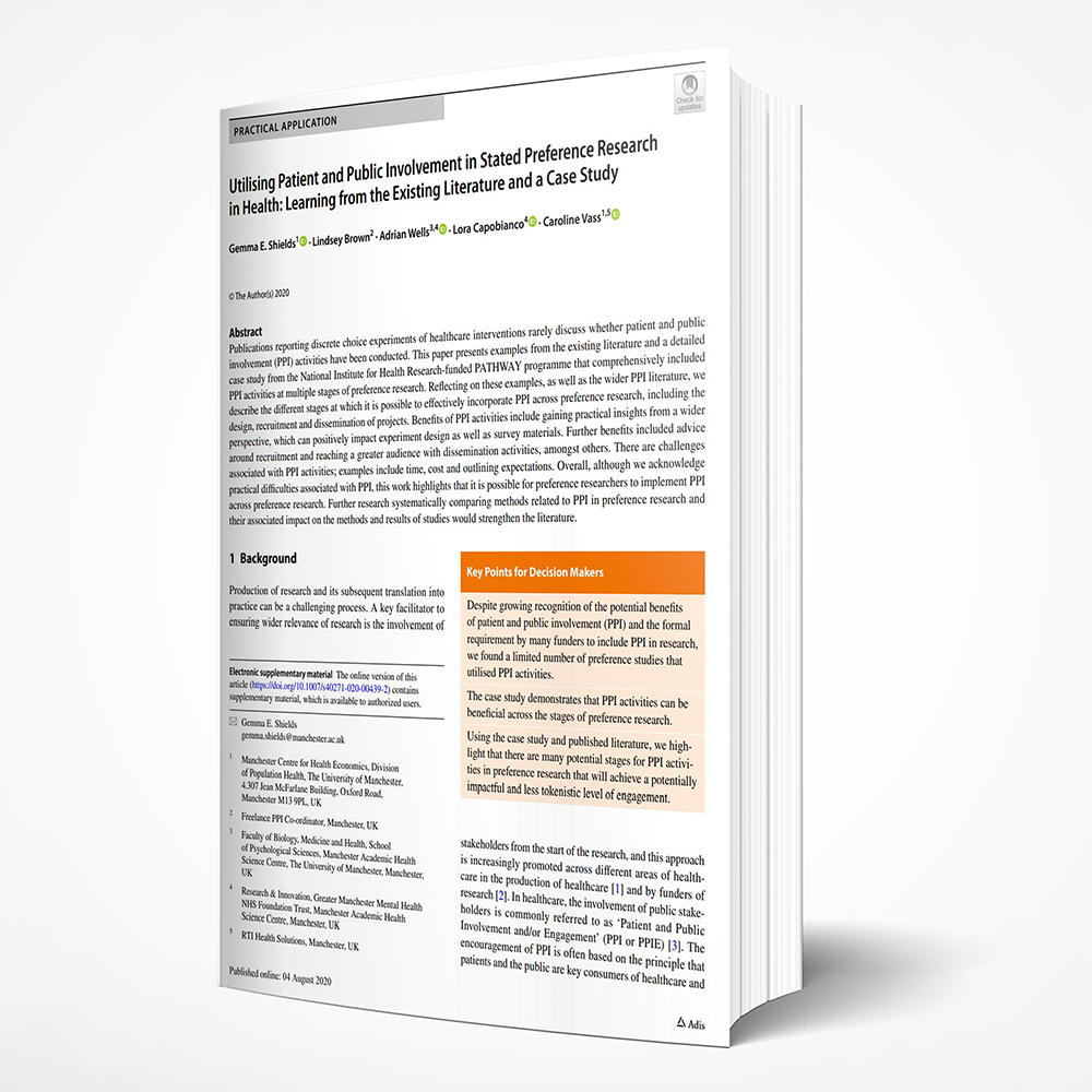 Utilising PPI in Stated Preference Research in Health